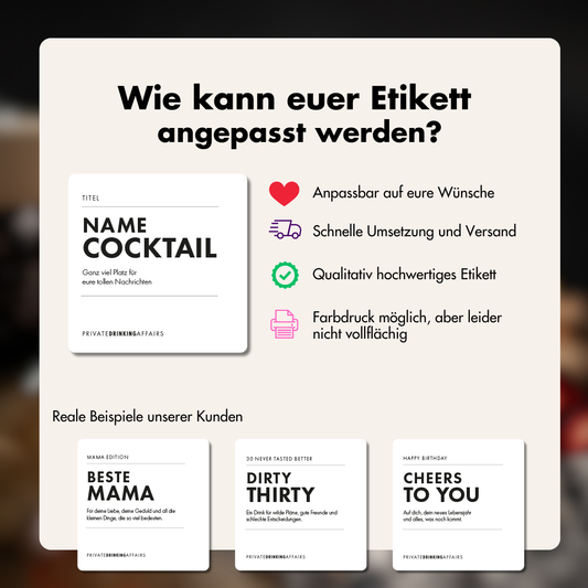 Personalised Bottled Cocktail
