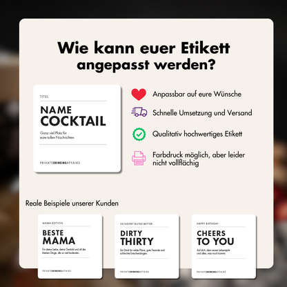 Personalised Bottled Cocktail